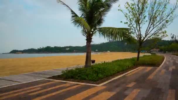 中国夜景照亮珠海城市交通街十字路口空中全景4k 延时 — 图库视频影像