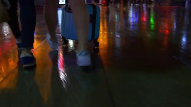 Nacht Tijd Verkeer Straten Van Shanghai Beelden China — Stockvideo