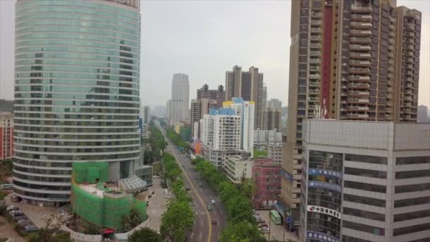 Zhuhai stadsgezicht verkeer panorama — Stockvideo