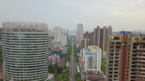 Zhuhai stadsgezicht verkeer panorama — Stockvideo