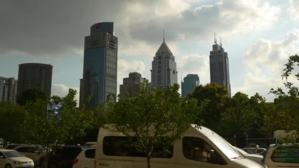 Day Time Traffic Streets Shanghai Footage China — Stock Video