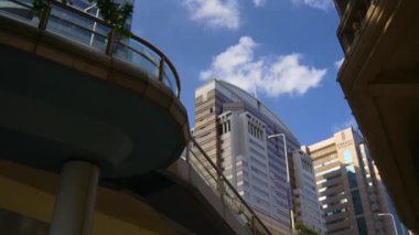 Ünlü cityscape hava panorama 4k Çin shanghai