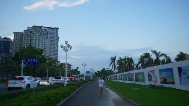 珠海市交通街十字路口空中全景4K — 图库视频影像