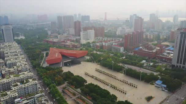 Filmato Paesaggio Urbano Della Città Wuhan Cina — Video Stock