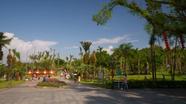 Zhuhai Şehir Parkı Hava Panorama Timelapse Görüntüleri — Stok video
