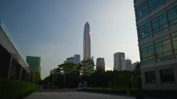 Kina shenzhen city — Stockvideo