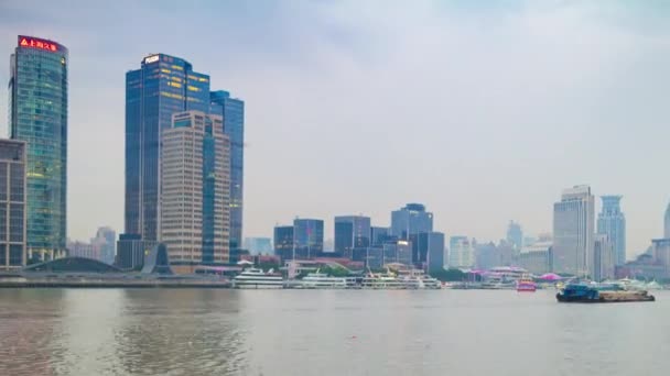 Célèbre Paysage Urbain Shanghai Panorama Aérien Chine — Video