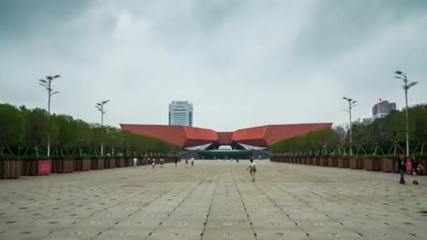 Wuhan caminar bahía puente panorama — Vídeo de stock