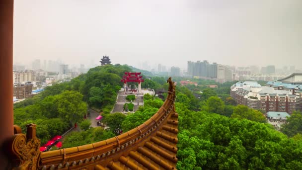 Wuhan passeggiata baia ponte panorama — Video Stock