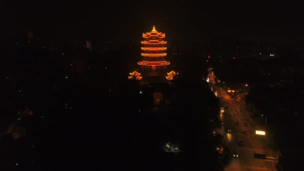 Time Lapse Metraggio Del Traffico Urbano Della Città Wuhan Cina — Video Stock