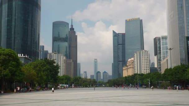 Lidí Kteří Jdou Ulicích Guangzhou Záběry Čína — Stock video