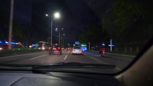 Panoráma Města Dopravní Záběry Města Zhuhai Čína — Stock video