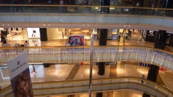 Shenzhen 2016 Január Emberek Shopping Mall — Stock videók