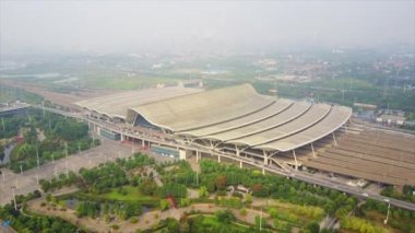 Çin, Wuhan şehrinin 4k şehir manzaralı görüntüleri.