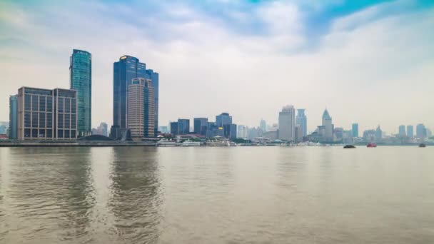 上海著名城市风光航空全景4K — 图库视频影像