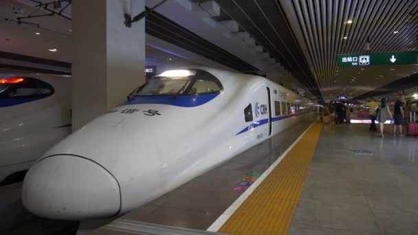 广州市著名火车站地下拥挤厅全景4K 时间失效中国 — 图库视频影像