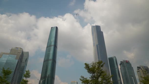 Día Hora Guangzhou Paisaje Urbano Industrial Panorama Aéreo Material Archivo — Vídeo de stock