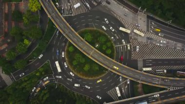 Zaman atlamalı cityscape Rating görüntüleri Wuhan City, Çin