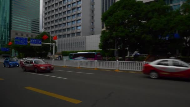 Shen Zhen Gród Ruchu Materiał Filmowy Panorama — Wideo stockowe