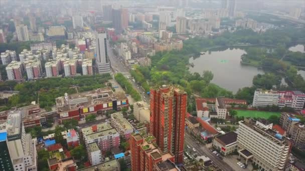 Nagranie Miasta Wuhan Chiny — Wideo stockowe
