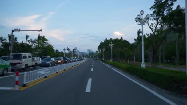 Zhuhai Cidade Tráfego Rua Encruzilhada Aérea Panorama China — Vídeo de Stock