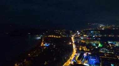 Phuket gece Sahili Panoraması