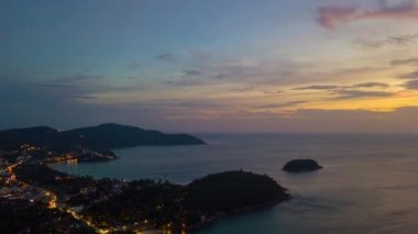 James Bond Adası'nda günbatımı, Phang Nga, Phuket, Tayland
