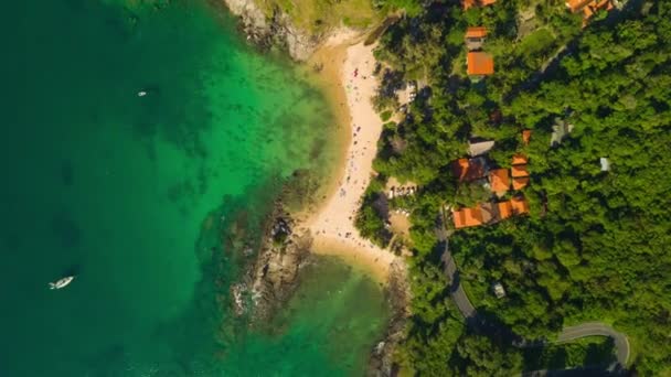 Foto Panorâmica Famosa Praia Resort Ilha Phuket Timelapse Footage — Vídeo de Stock