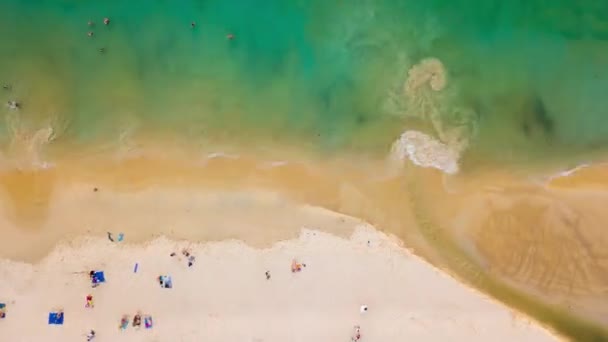 Panorama Della Famosa Spiaggia Balneare Phuket Island Timelapse Filmato — Video Stock