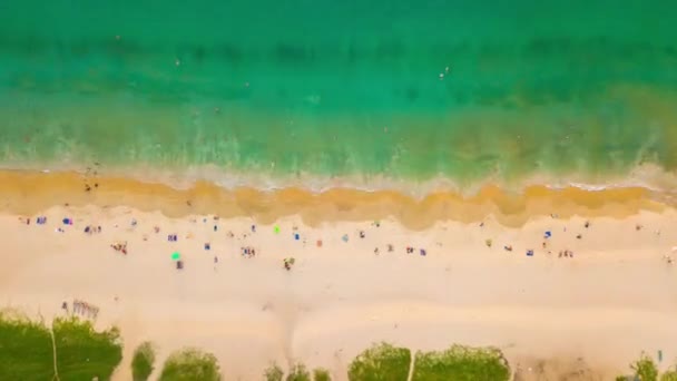 Panorama Della Famosa Spiaggia Balneare Phuket Island Timelapse Filmato — Video Stock