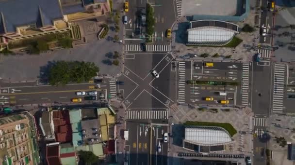 Dag Tid Taipei Trafik Stadsbilden Panorama Film Kina — Stockvideo