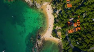 Turist resort Beach phuket Adası. 4 k timelapse görüntüleri