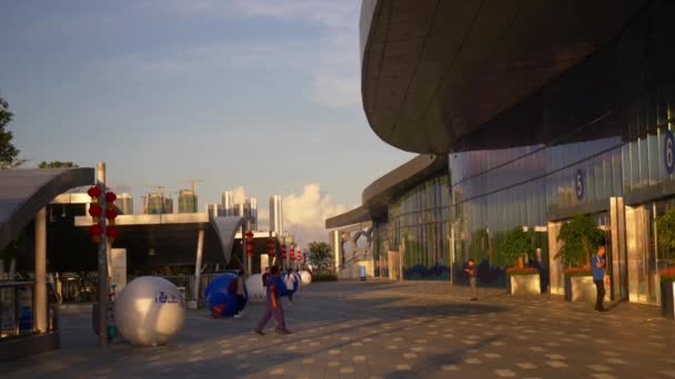Shenzhen Shekou Rejs Zewnątrz Centrum Chinami Turystów — Wideo stockowe