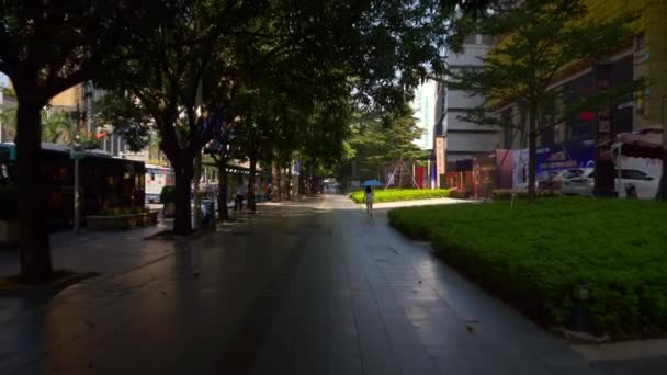 深圳城市景观交通与人的镜头全景 — 图库视频影像