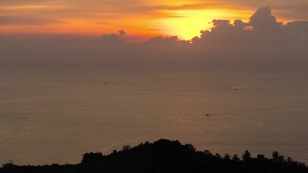 全景拍摄的著名的旅游胜地普吉岛的海滩 间隔拍摄画面 — 图库视频影像