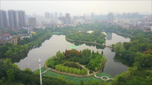 Filmato Paesaggio Urbano Della Città Wuhan Cina — Video Stock