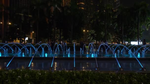 Kuala Lumpur Malezja Października 2018 Czas Nocny Kuala Lumpur Miasto — Wideo stockowe