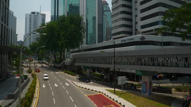 Kuala Lumpur Malaysien September 2018 Kuala Lumpur City Centre Traffic — Stockvideo