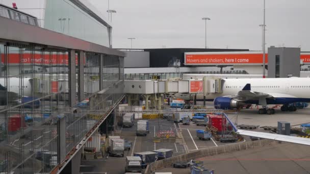 Amsterdam Novembre 2019 Aeroporto Nazionale Dei Paesi Bassi Amsterdam Footage — Video Stock