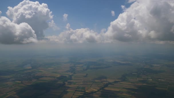 Amazing Plane Flight Footage Amsterdam — Stock Video