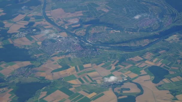 Increíbles Imágenes Vuelo Avión Sobre Amsterdam — Vídeos de Stock