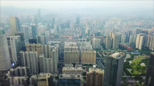 Dia Tempo Guangzhou Paisagem Urbana Industrial Panorama Aéreo Imagens China — Vídeo de Stock