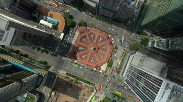 Singapur Febrero 2019 Singapore City Famous Central District Traffic Street — Vídeos de Stock