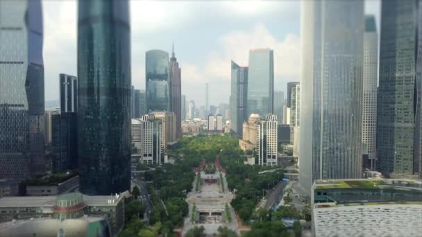 Ημέρα Ώρα Guangzhou Βιομηχανική Cityscape Εναέρια Πανόραμα Βίντεο Κίνα — Αρχείο Βίντεο