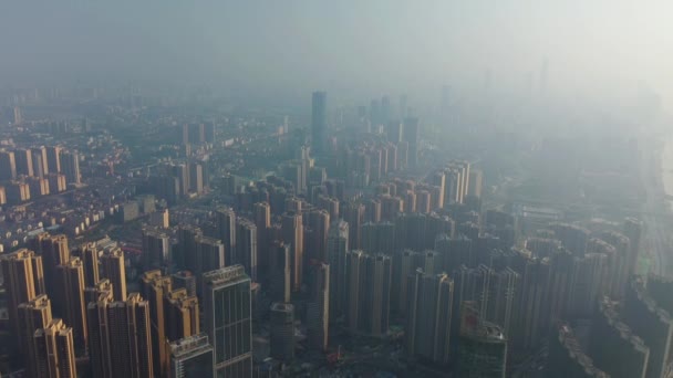 Changsha Város Napos Nap Híres Belvárosi Kulturális Komplexum Delta Öböl — Stock videók