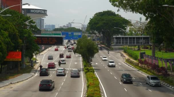 Kuala Lumpur Malaysia September 2018 Hari Kuala Lumpur Pusat Lalu — Stok Video