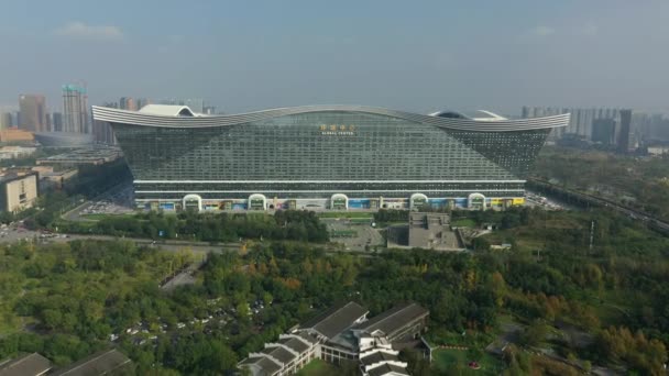 中国成都大学 成都新世纪全球中心19 — 图库视频影像