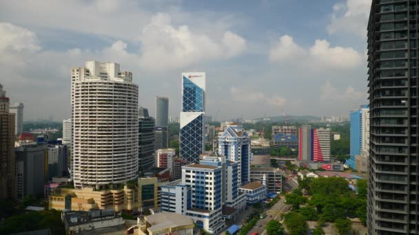 Kuala Lumpur Malaysia September 2018 Sunny Day Kuala Lumpur Downtown — Stock Video