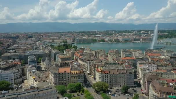 Bilder Från Staden Genève Panorama Schweiz — Stockvideo