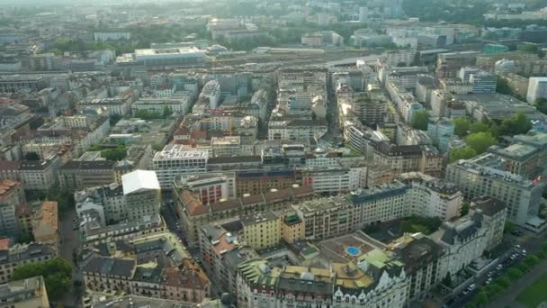 Imágenes Del Panorama Urbano Ginebra Suiza — Vídeos de Stock